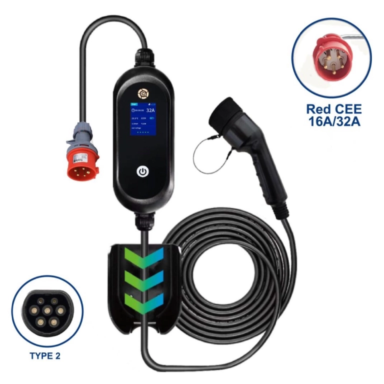 Portable charger 22 kW(Type2)